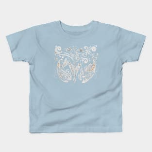 Woodland in grey with rosemaling Kids T-Shirt